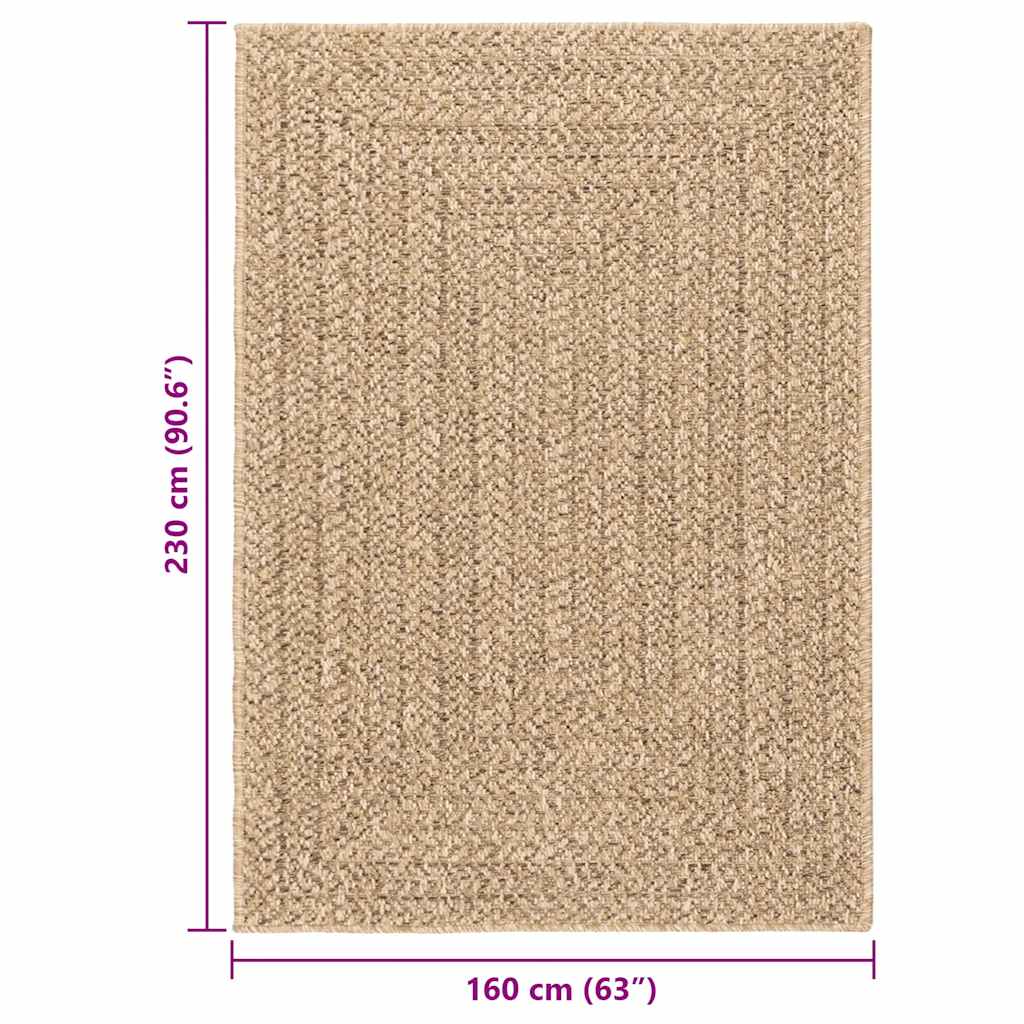 vidaXL Χαλί ZIZUR Όψη Γιούτας Εσωτ. & Εξωτ. Χώρου 160 x 230 εκ.