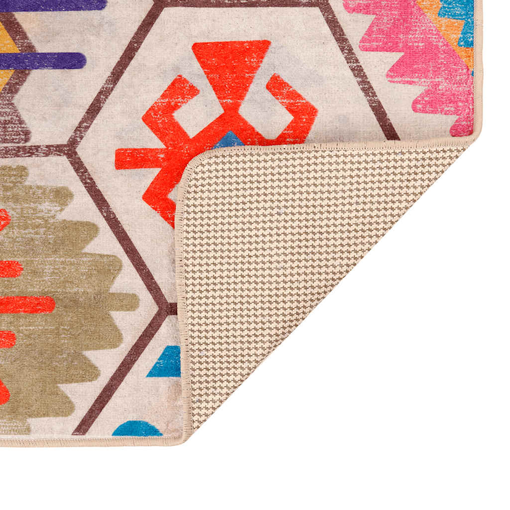 vidaXL Χαλί Πλενόμενο Αντιολισθητικό Πολύχρωμο 80 x 150 εκ.