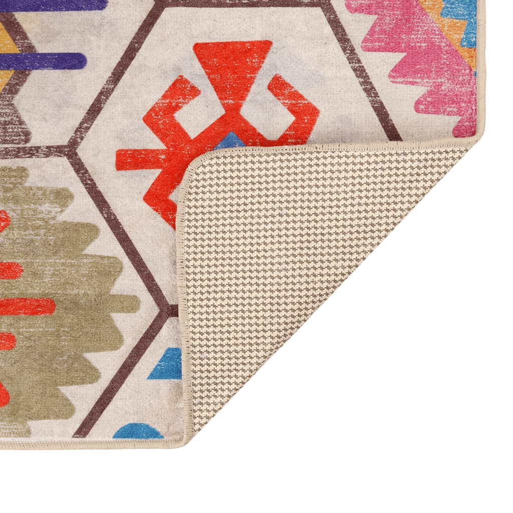 vidaXL Χαλί Πλενόμενο Αντιολισθητικό Πολύχρωμο 160 x 230 εκ.