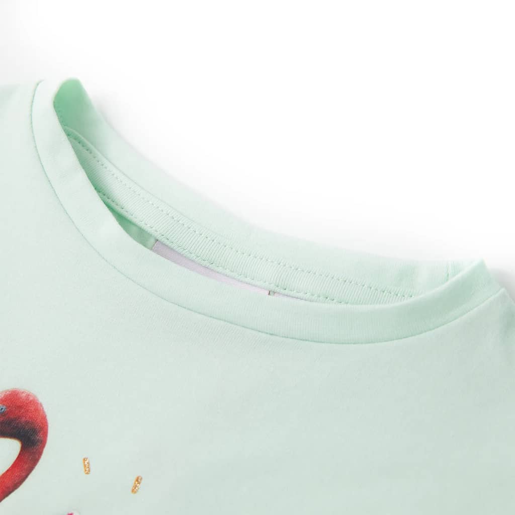 Μπλουζάκι Παιδικό Ανοιχτό Χρώμα Μέντας 104