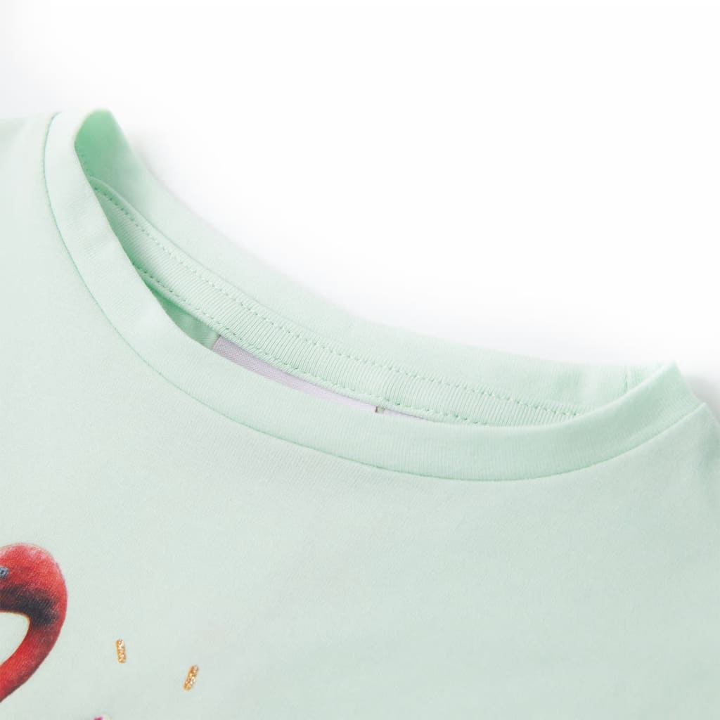 Μπλουζάκι Παιδικό Ανοιχτό Χρώμα Μέντας 140