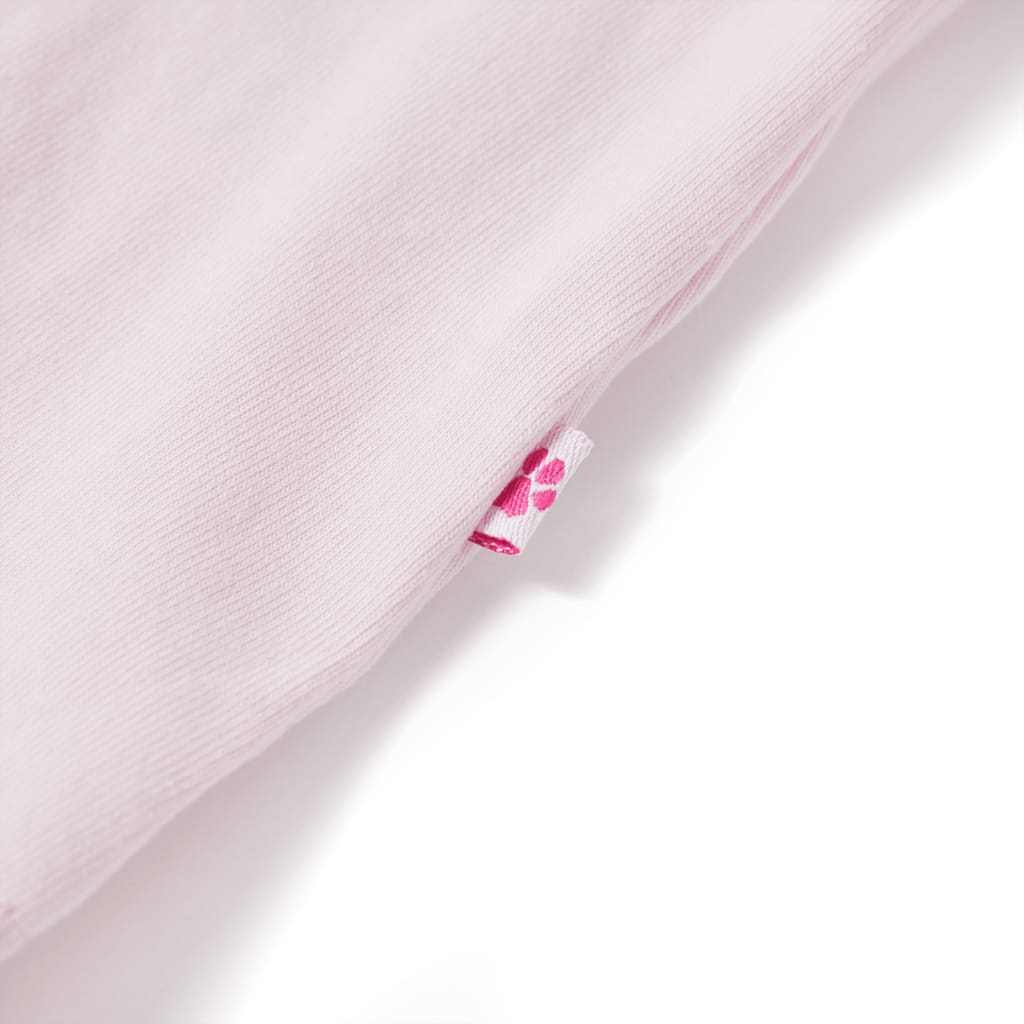 Μπλουζάκι Παιδικό με Πολύ Κοντά Μανίκια Απαλό Ροζ 128