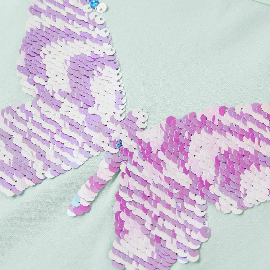 Μπλουζάκι Παιδικό με Πολύ Κοντά Μανίκια Ανοιχτό Χρώμα Μέντας 128