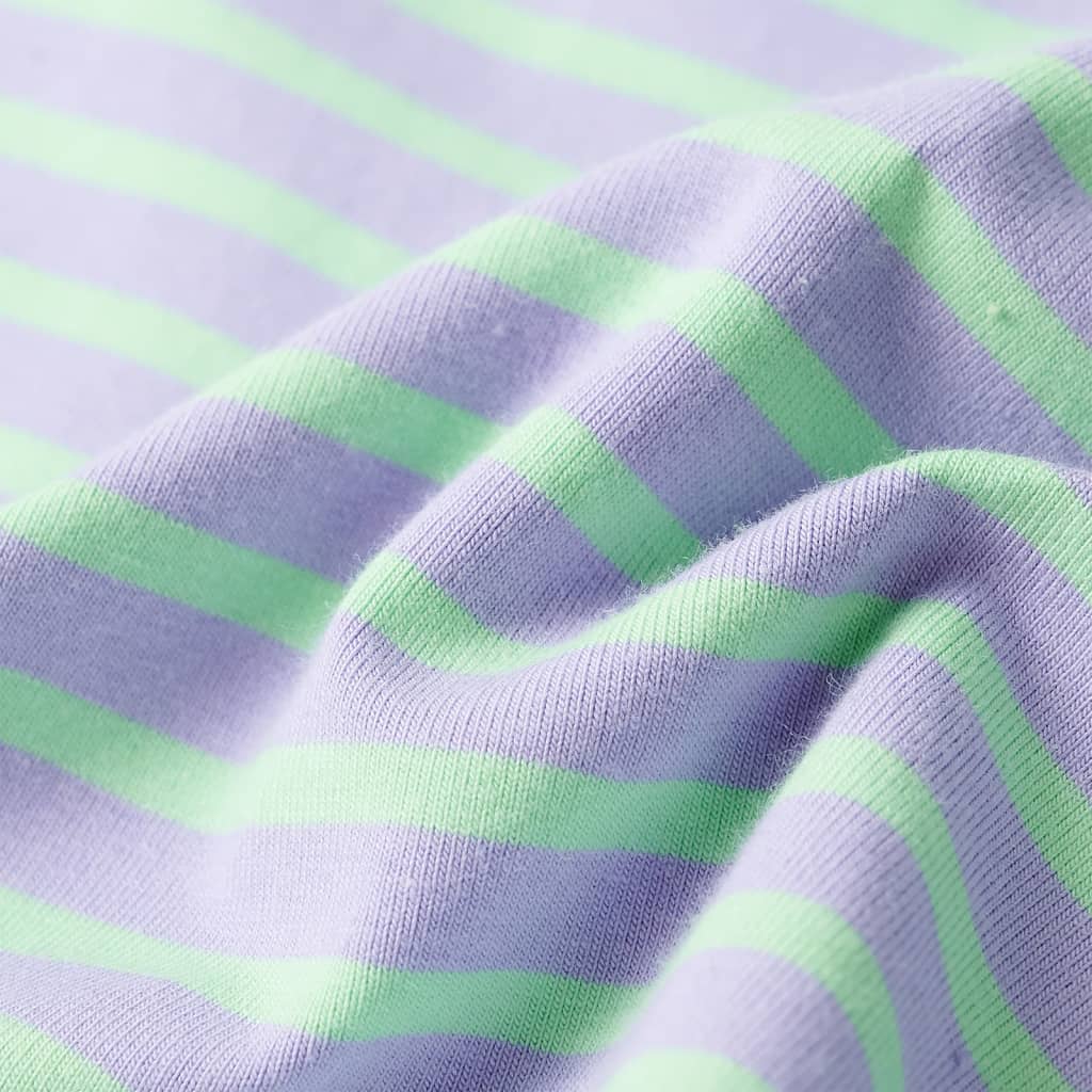 Φούστα Παιδική Ίσια με Ρίγες Έντονο Χρώμα Μέντας 92