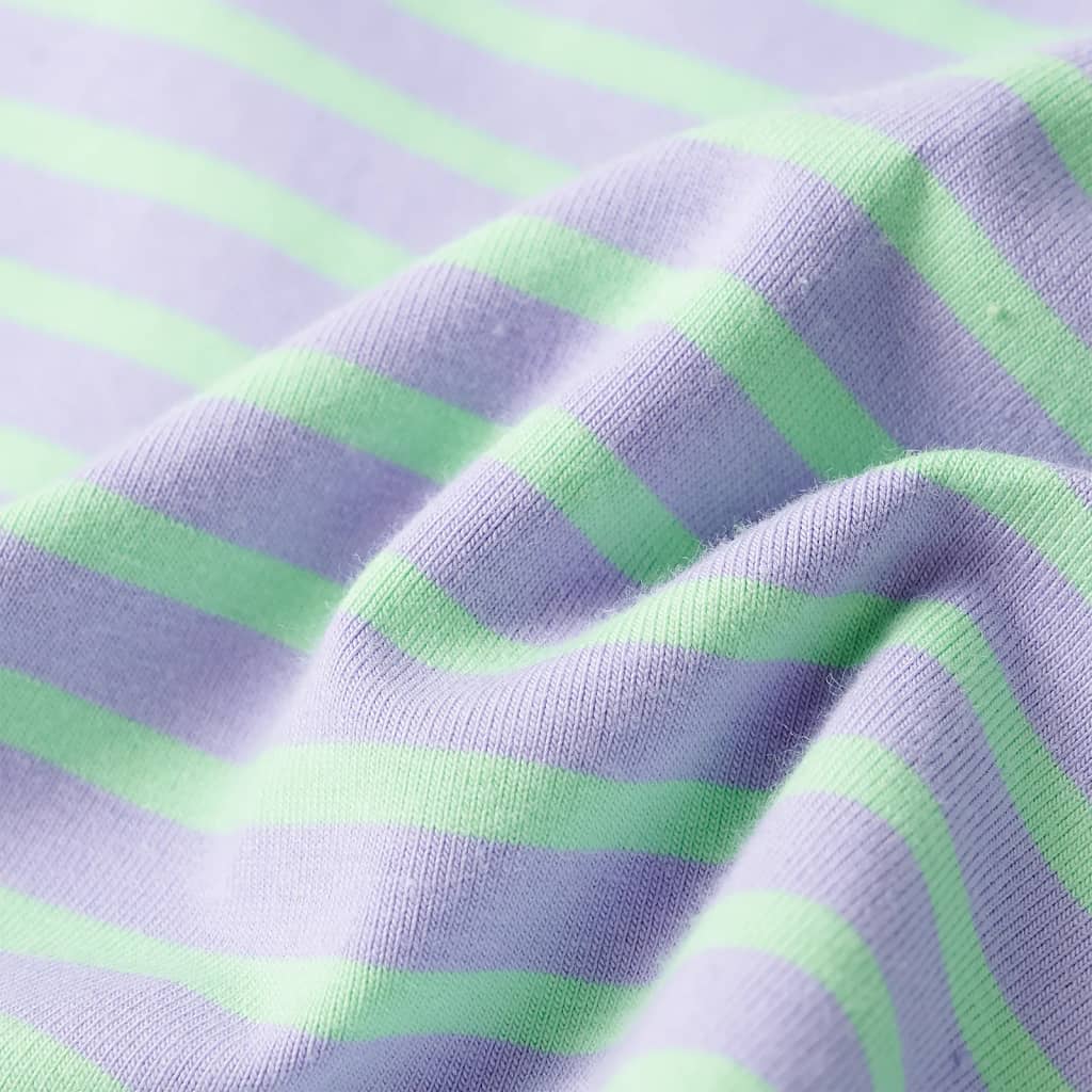 Φούστα Παιδική Ίσια με Ρίγες Έντονο Χρώμα Μέντας 116