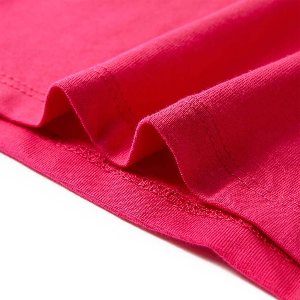 Μπλουζάκι Παιδικό Έντονο Ροζ 140