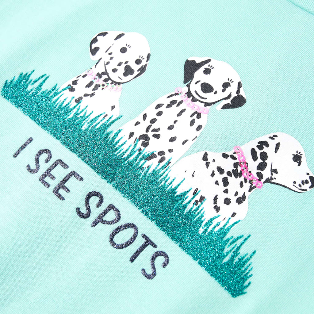 Μπλουζάκι Παιδικό Ανοιχτό Χρώμα Μέντας 140