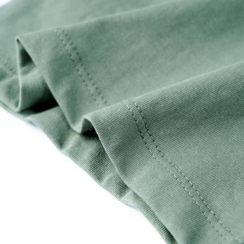 Μπλουζάκι Παιδικό Κοντομάνικο Χακί 140