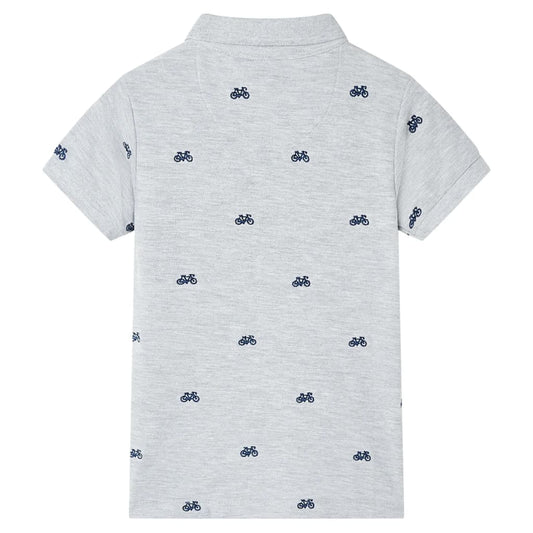 Μπλουζάκι Παιδικό Πόλο Γκρι Μελανζέ 128