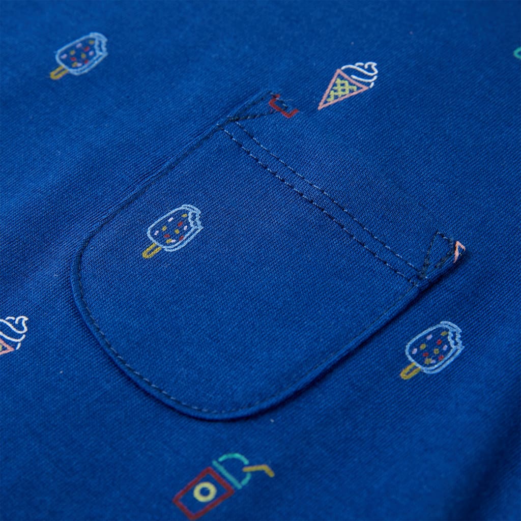 Αμάνικο Μπλουζάκι Παιδικό Σκούρο Μπλε 140