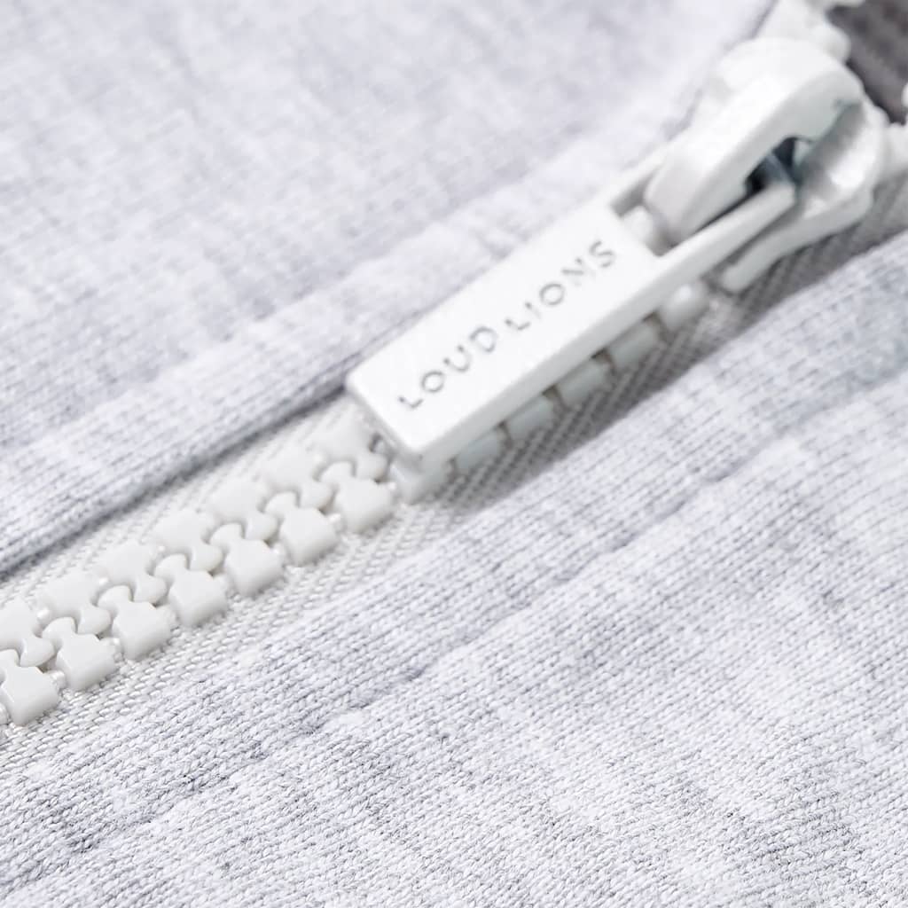 Ζακέτα Φούτερ Παιδική με Κουκούλα και Φερμουάρ Γκρι 92