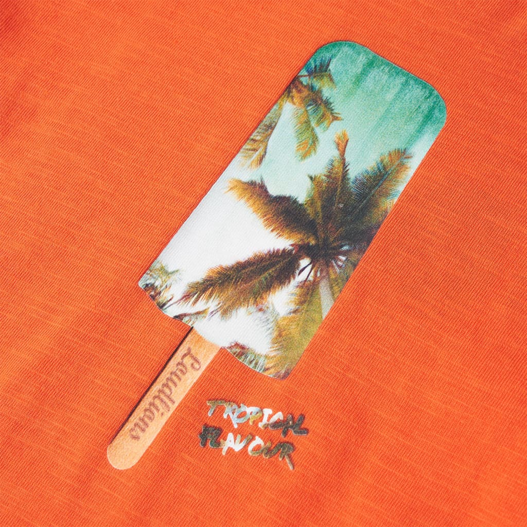 Μπλουζάκι Παιδικό Σκούρο Πορτοκαλί 116