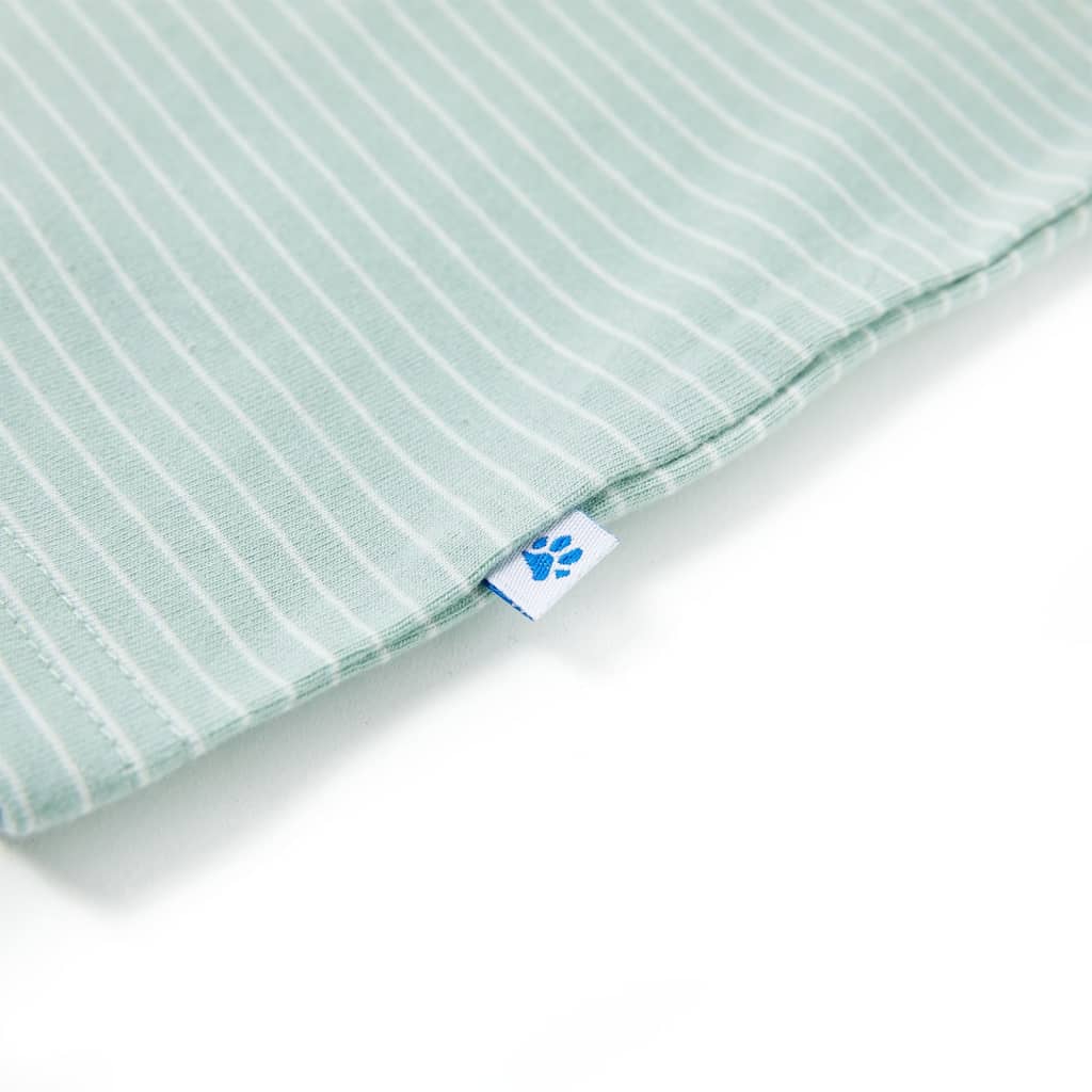 Μπλουζάκι Παιδικό με Ρίγες Ανοιχτό Χρώμα Μέντας 104