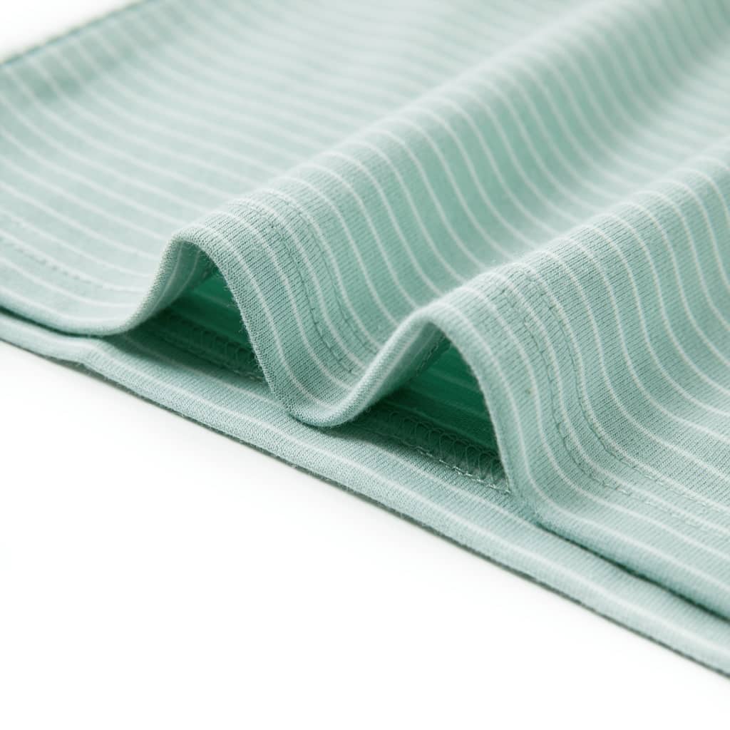 Μπλουζάκι Παιδικό με Ρίγες Ανοιχτό Χρώμα Μέντας 104