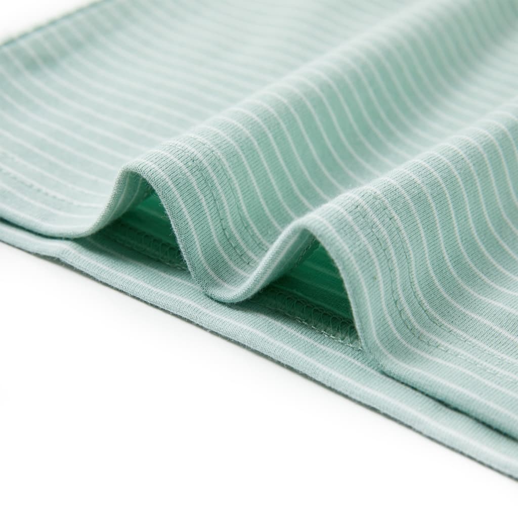 Μπλουζάκι Παιδικό με Ρίγες Ανοιχτό Χρώμα Μέντας 116