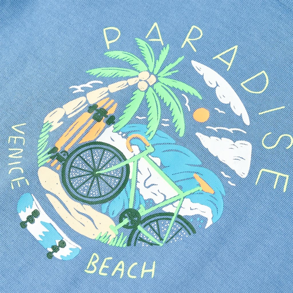 Μπλουζάκι Παιδικό Μεσαία Απόχρωση του Μπλε 116