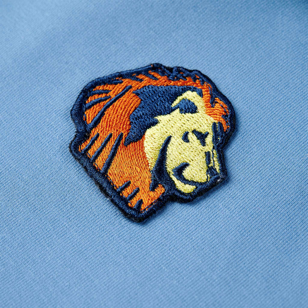 Φούτερ Παιδικό με Κουκούλα Μπλε / Απαλό Κίτρινο 116