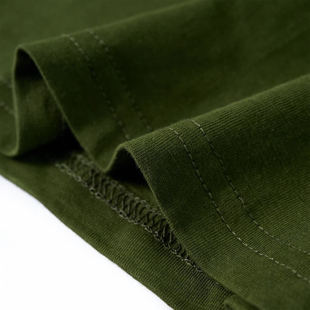 Μπλουζάκι Παιδικό Μακρυμάνικο Σκούρο Χακί 92