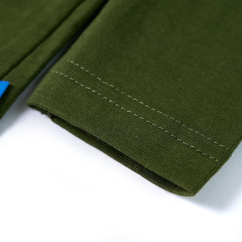 Μπλουζάκι Παιδικό Μακρυμάνικο Σκούρο Χακί 104