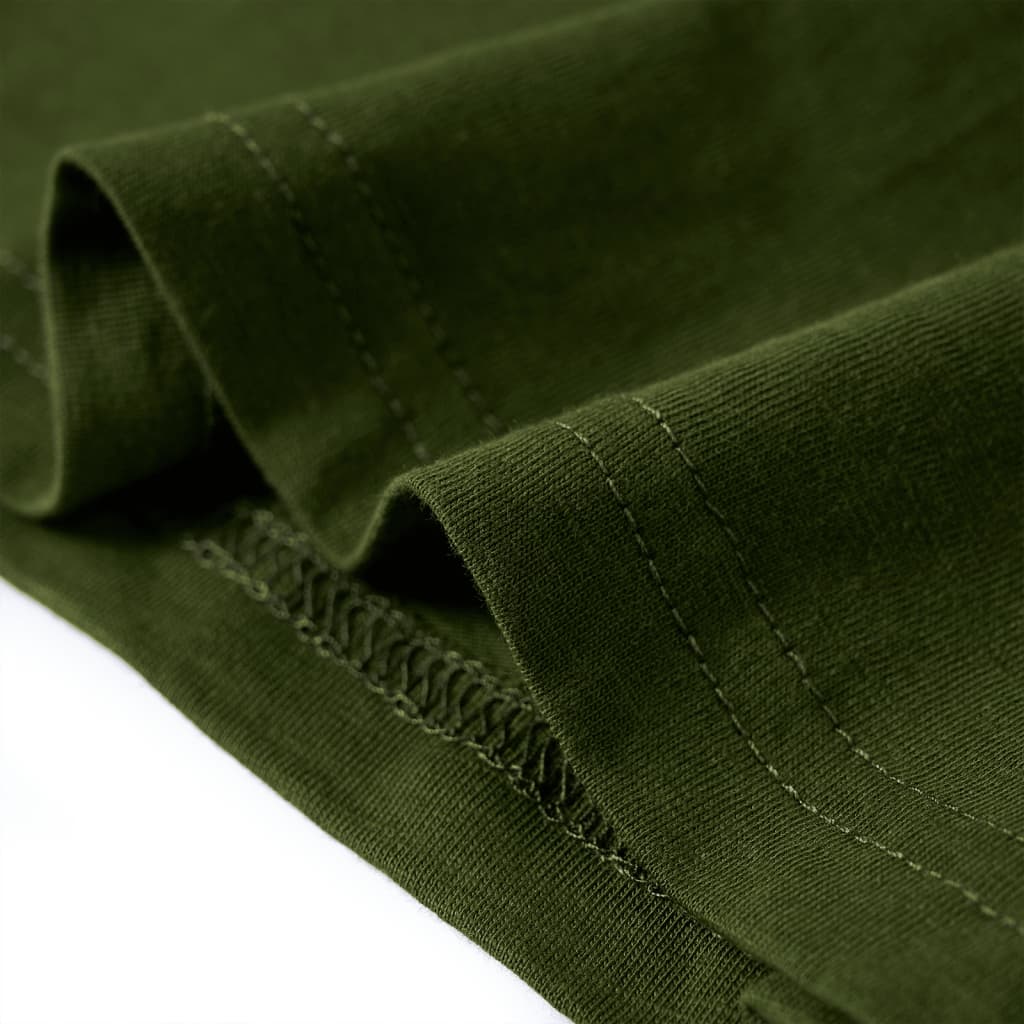 Μπλουζάκι Παιδικό Μακρυμάνικο Σκούρο Χακί 116