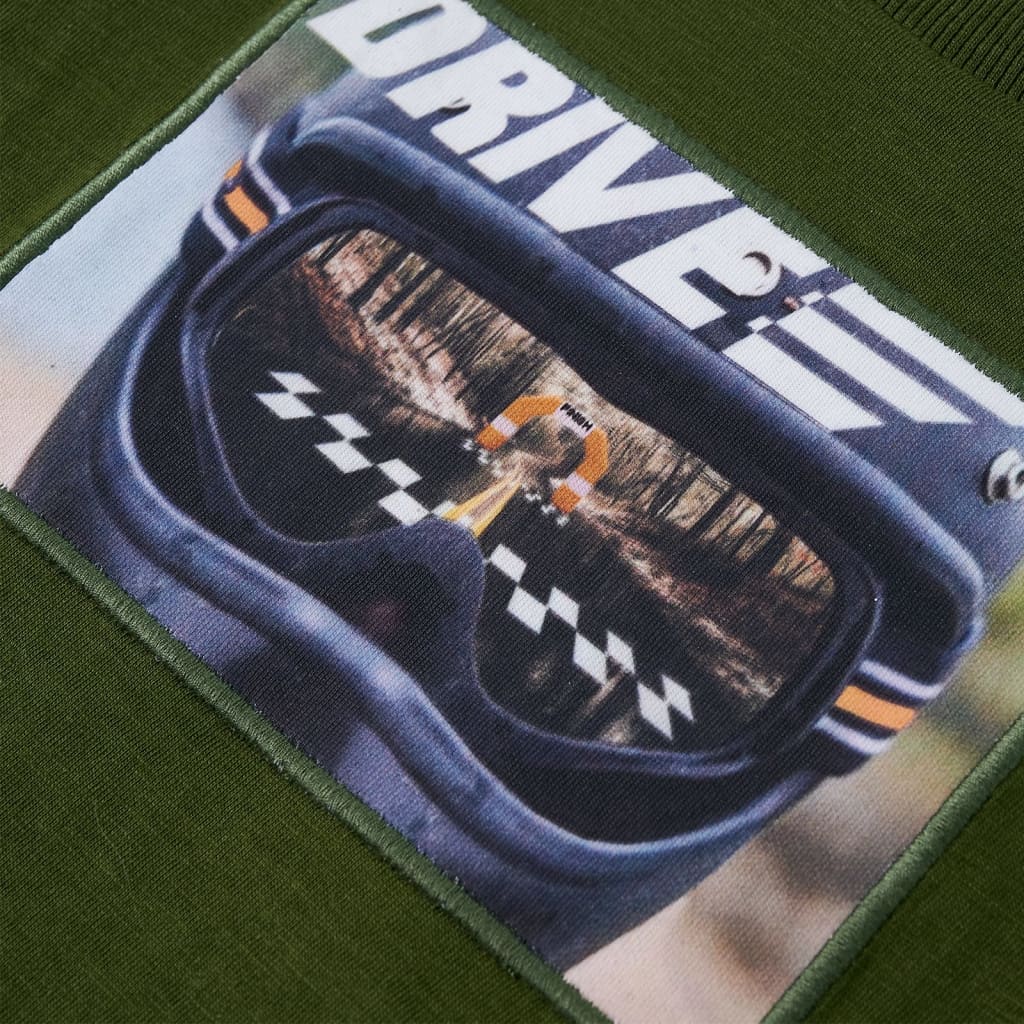 Μπλουζάκι Παιδικό Μακρυμάνικο Σκούρο Χακί 128