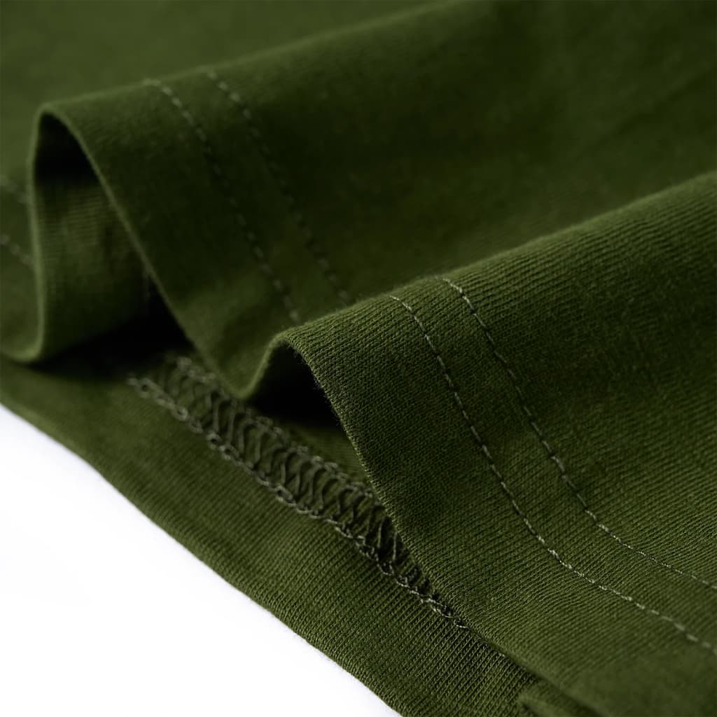 Μπλουζάκι Παιδικό Μακρυμάνικο Σκούρο Χακί 128