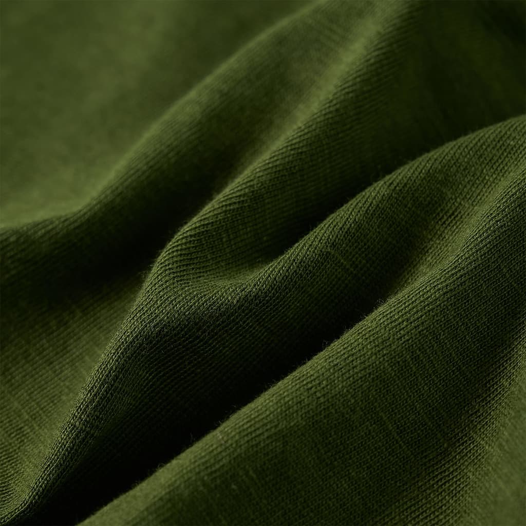 Μπλουζάκι Παιδικό Μακρυμάνικο Σκούρο Χακί 128