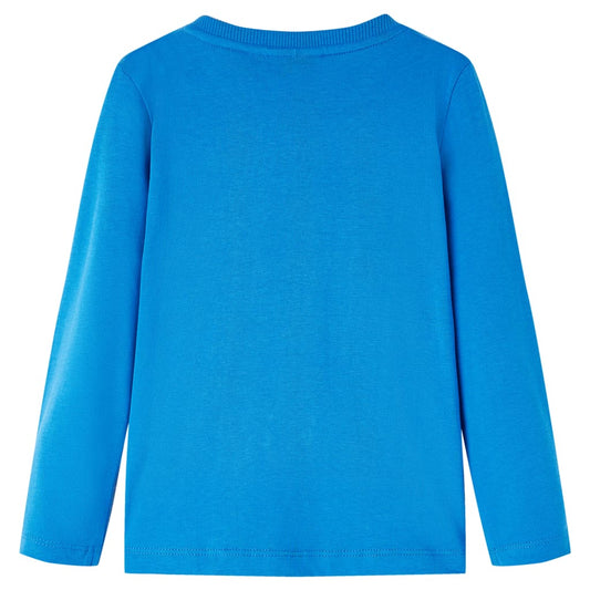 Μπλουζάκι Παιδικό Μακρυμάνικο Μπλε Κοβαλτίου 128