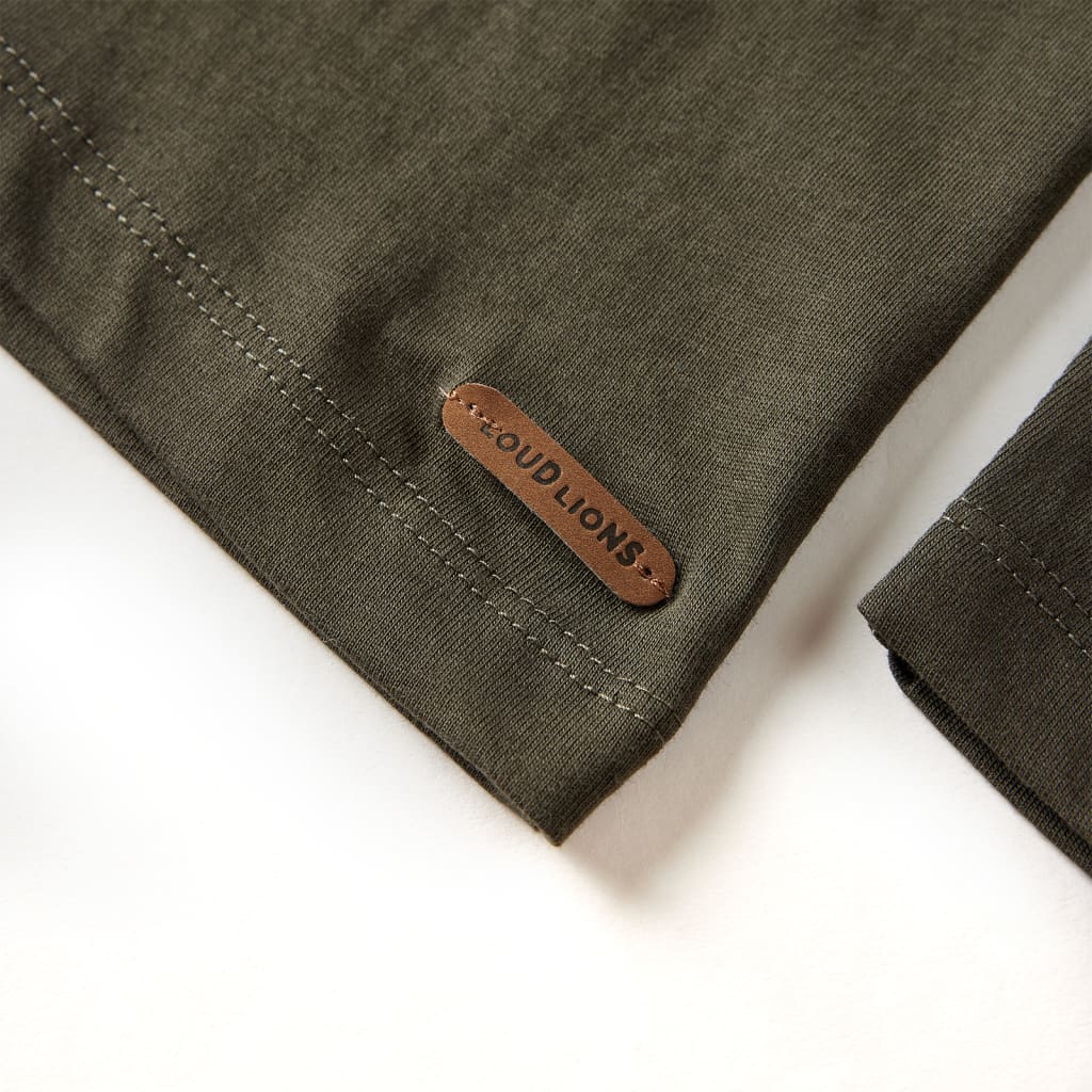 Μπλουζάκι Παιδικό Μακρυμάνικο Χακί 128