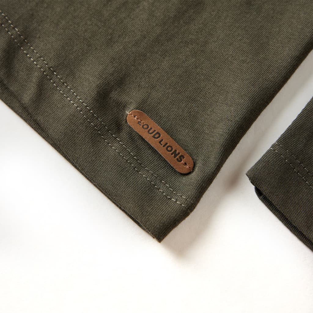 Μπλουζάκι Παιδικό Μακρυμάνικο Χακί 140