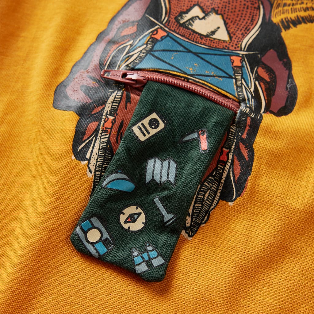 Μπλουζάκι Παιδικό Μακρυμάνικο Ώχρα 140