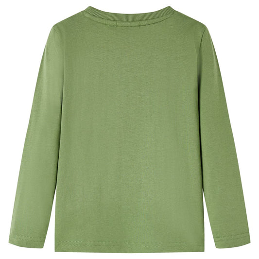 Μπλουζάκι Παιδικό Μακρυμάνικο Ανοιχτό Χακί 104