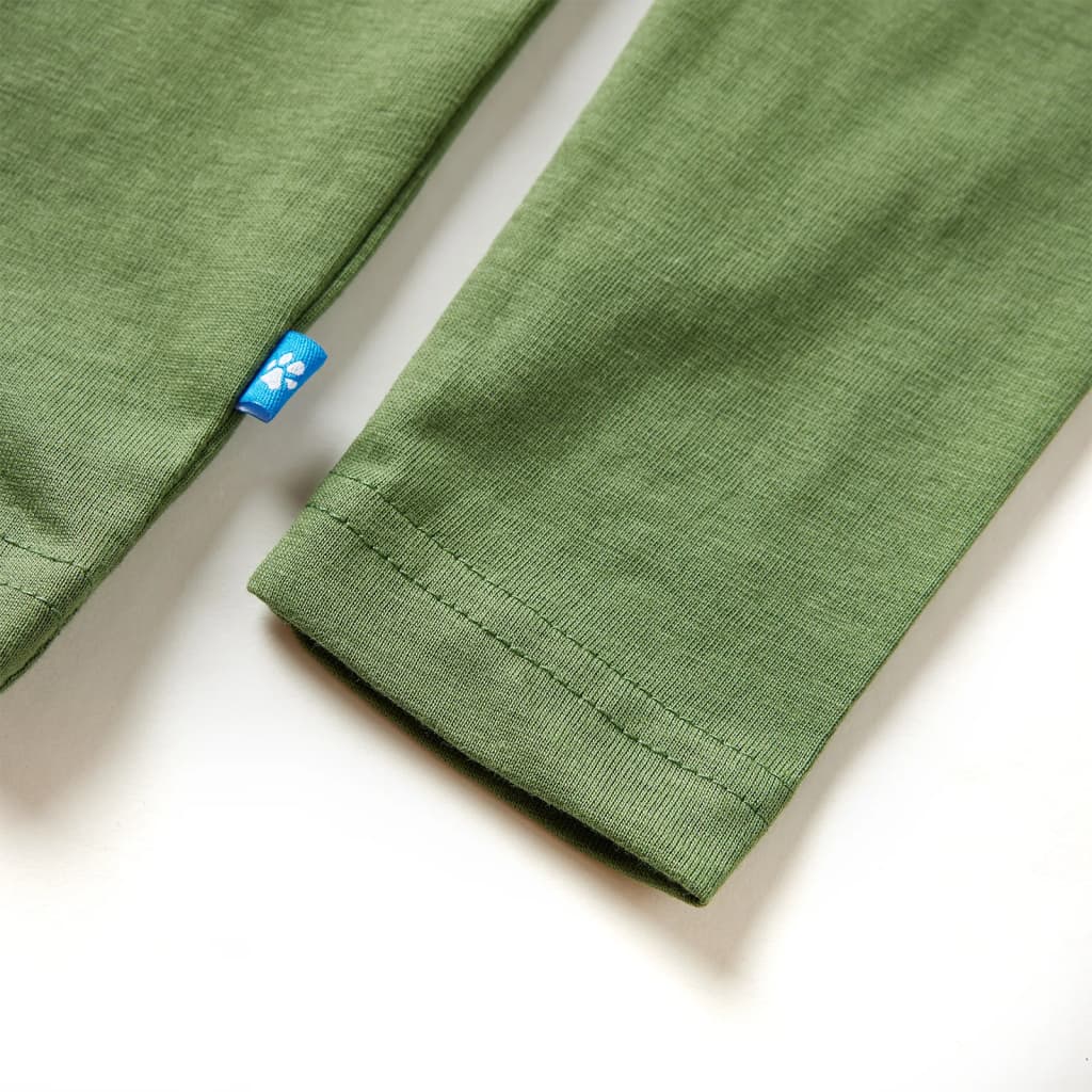 Μπλουζάκι Παιδικό Μακρυμάνικο Ανοιχτό Χακί 104