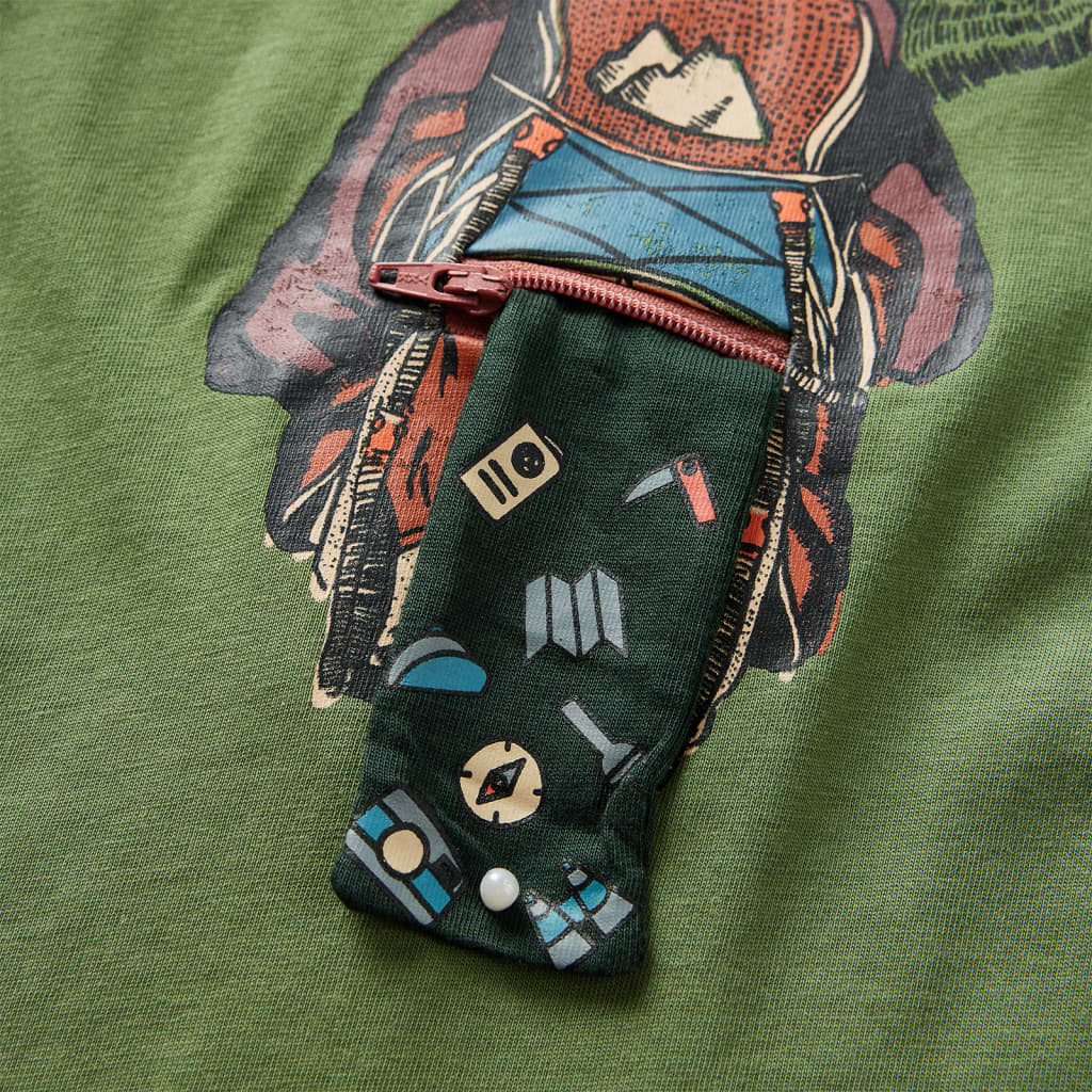 Μπλουζάκι Παιδικό Μακρυμάνικο Ανοιχτό Χακί 116