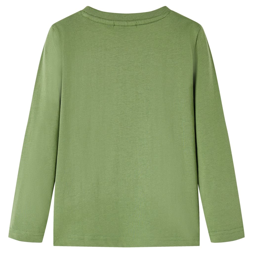 Μπλουζάκι Παιδικό Μακρυμάνικο Ανοιχτό Χακί 128