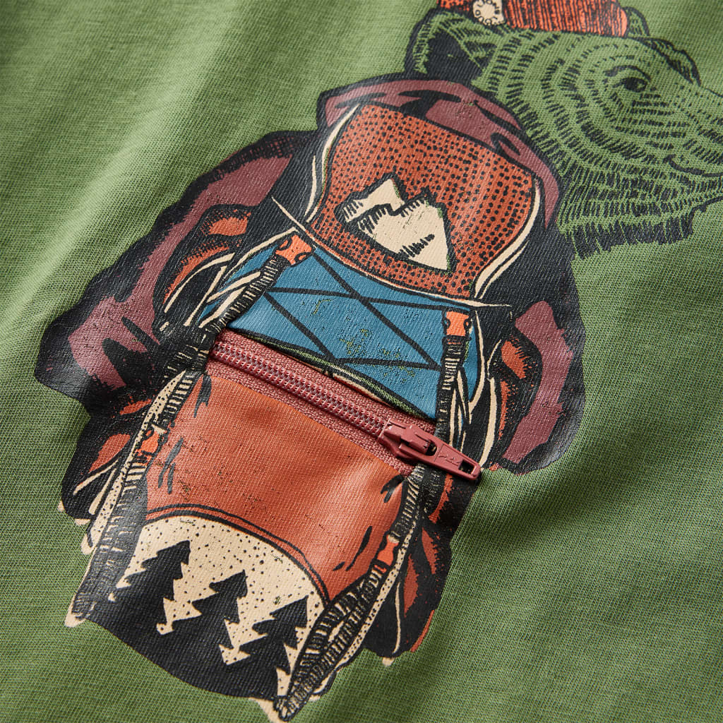 Μπλουζάκι Παιδικό Μακρυμάνικο Ανοιχτό Χακί 140