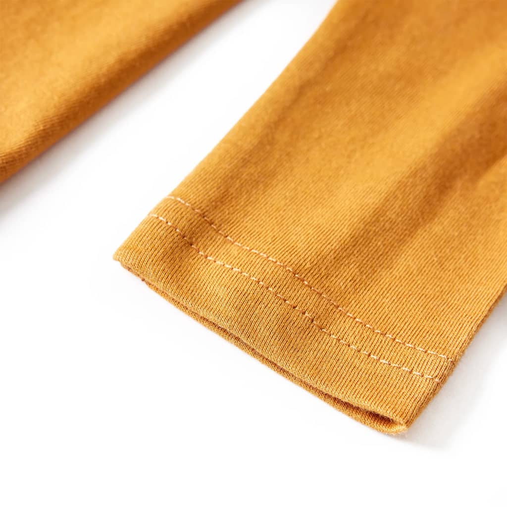 Μπλουζάκι Παιδικό Μακρυμάνικο Σκούρα Ώχρα 104