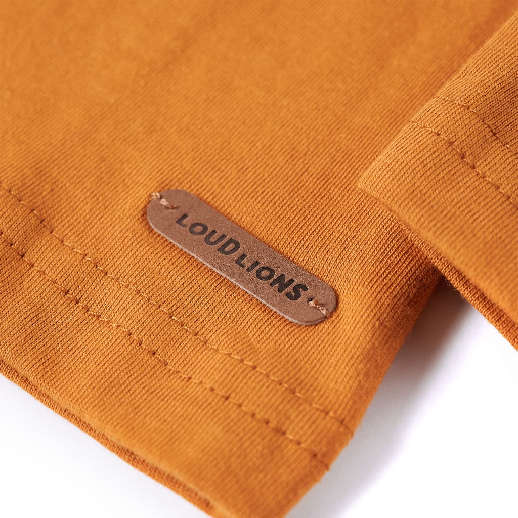 Μπλουζάκι Παιδικό Μακρυμάνικο Σκούρα Ώχρα 128