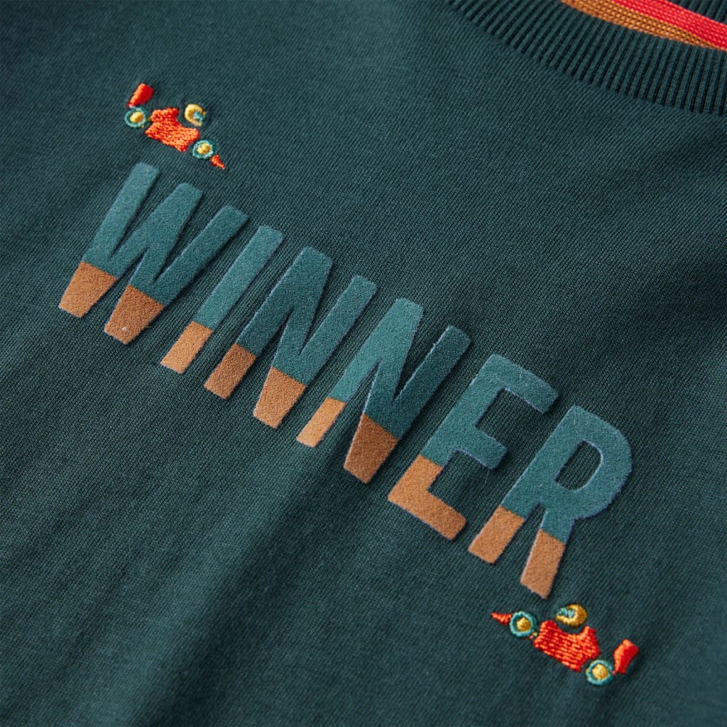 Μπλουζάκι Παιδικό Μακρυμάνικο Σκούρο Πράσινο 92