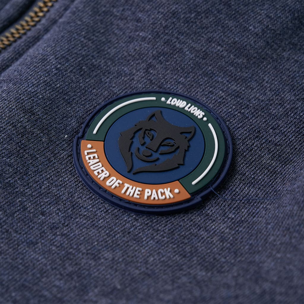 Ζακέτα Φούτερ Παιδική με Κουκούλα/Φερμουάρ Σκούρο Μπλε Μελανζέ 116