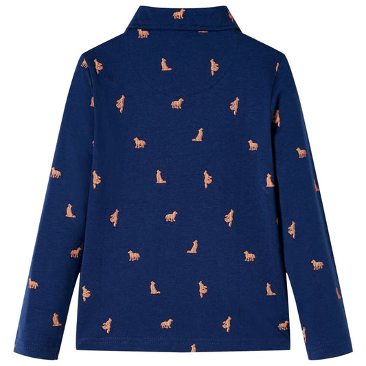 Children's Shirt Navy Blue 140
