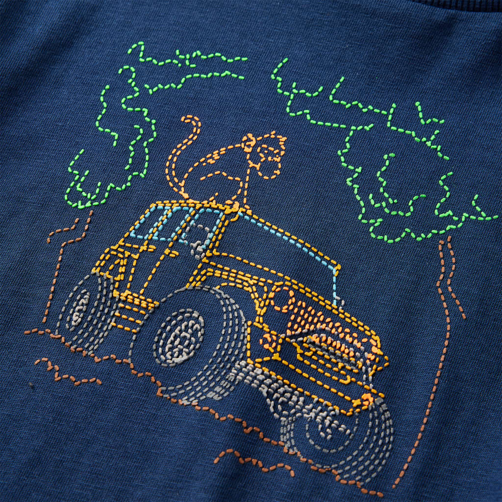 Μπλουζάκι Παιδικό Μακρυμάνικο Ναυτικό Μπλε 104