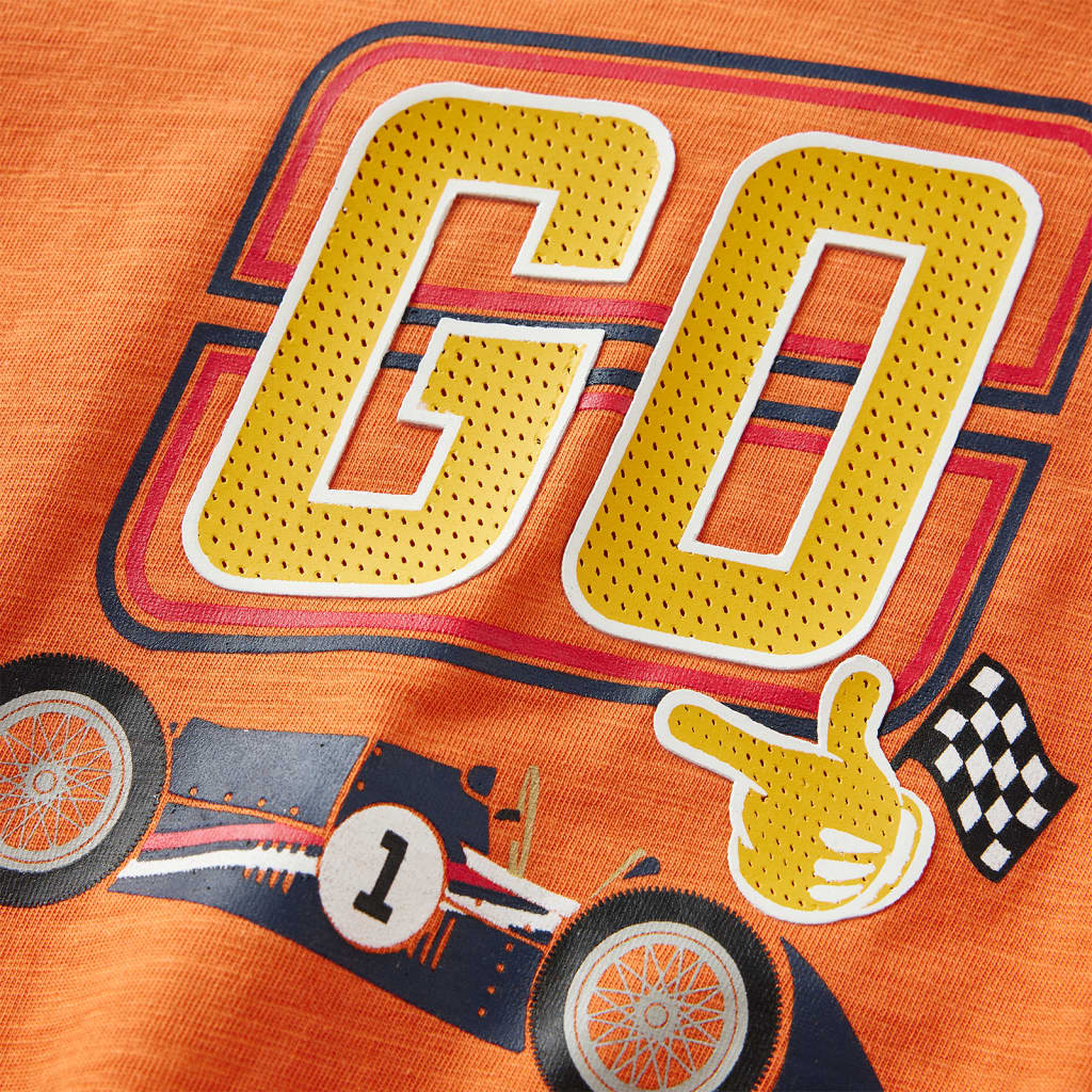 Μπλουζάκι Παιδικό Μακρυμάνικο Σκούρο Πορτοκαλί 116