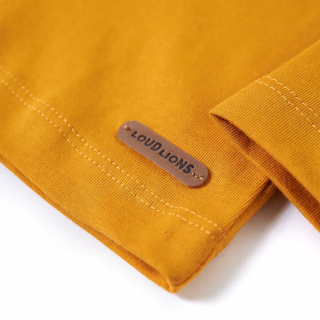 Μπλουζάκι Παιδικό Μακρυμάνικο Ώχρα 128