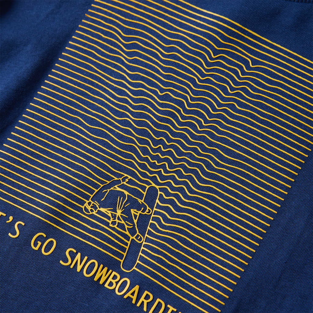 Μπλουζάκι Παιδικό Μακρυμάνικο Ναυτικό Μπλε 116