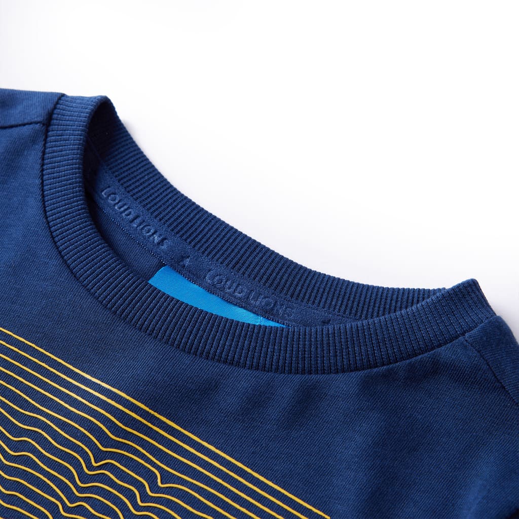 Μπλουζάκι Παιδικό Μακρυμάνικο Ναυτικό Μπλε 128