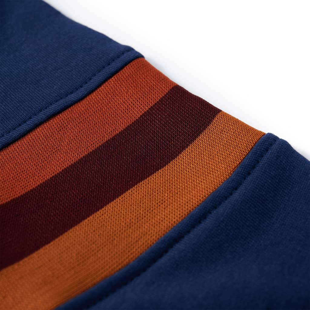 Φούτερ Παιδικό με Κουκούλα Ναυτικό Μπλε 128