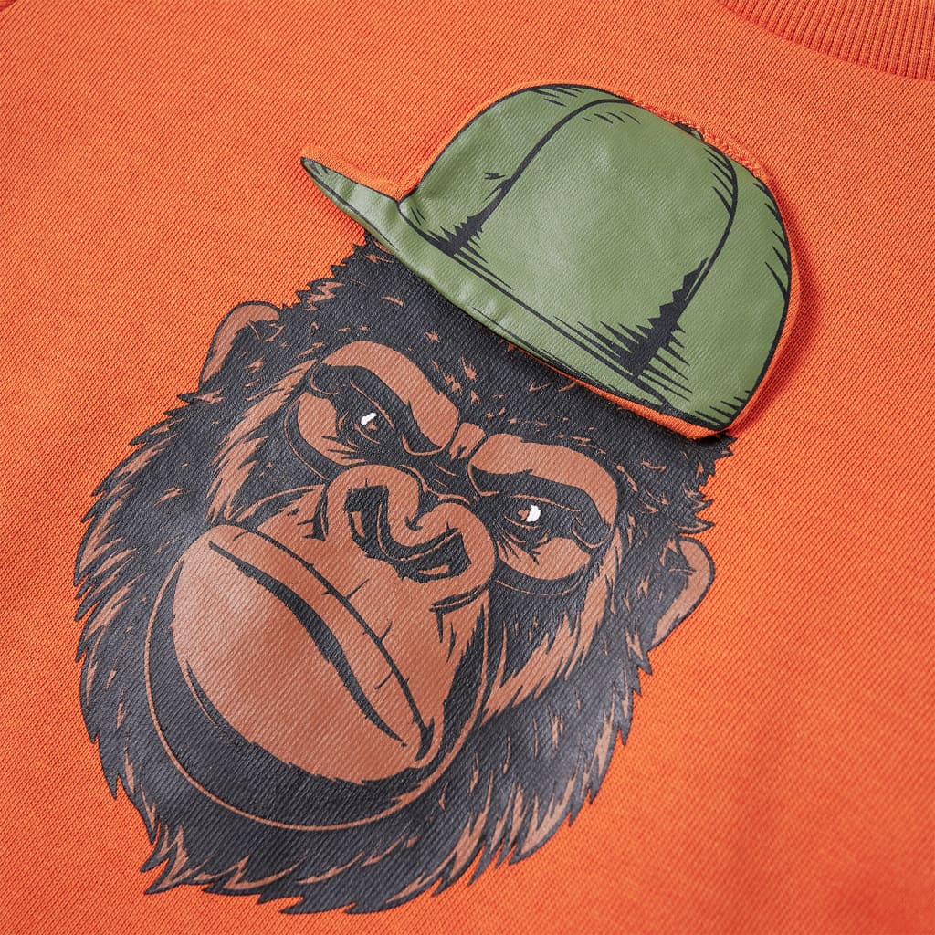 Φούτερ Παιδικό Σκούρο Πορτοκαλί 104