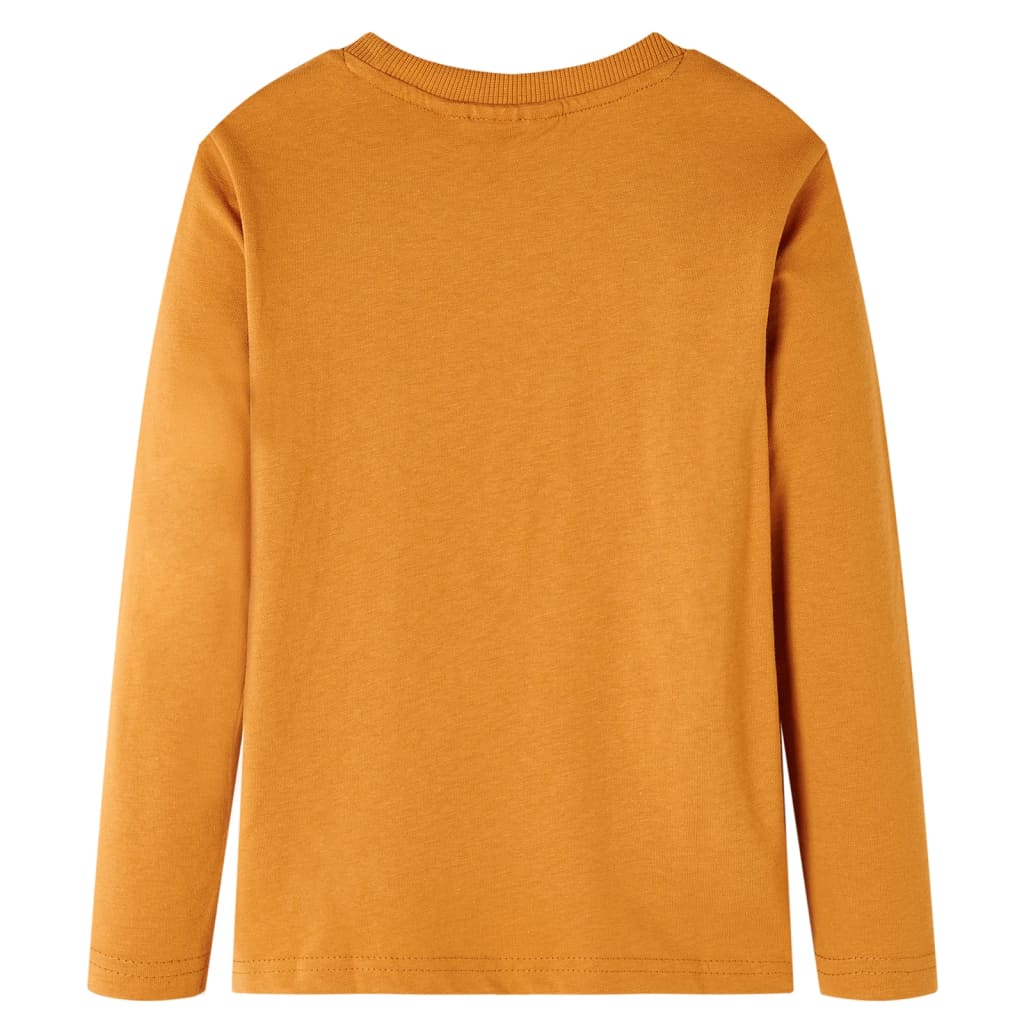 Μπλουζάκι Παιδικό Μακρυμάνικο Σκούρα Ώχρα 92