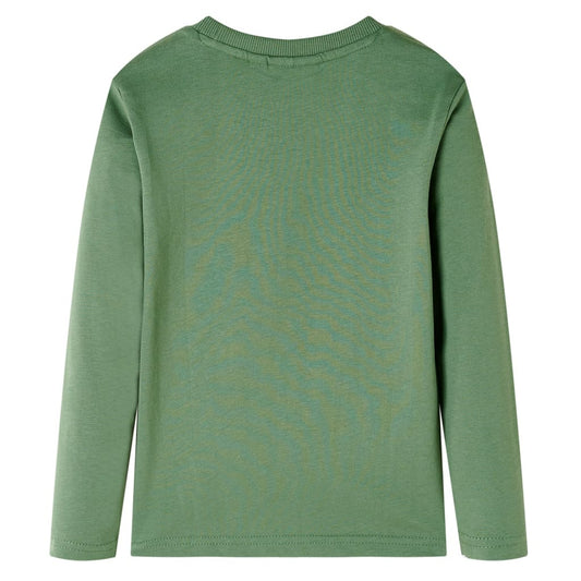 Μπλουζάκι Παιδικό Μακρυμάνικο Ανοιχτό Χακί 104